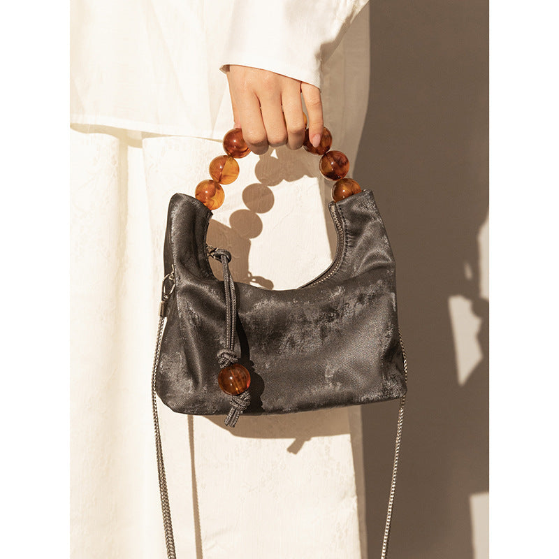 Niche Shoulder Pearl Chain Crossbody Handbag