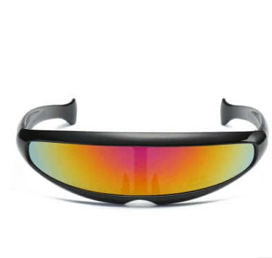 Personality Sunglasses Laser Glasses Men Women Sunglass Robots Silver Lens Sun Glasses Men's Driving Goggles Glasses