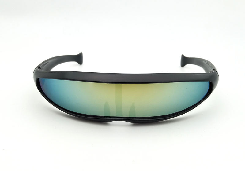 Personality Sunglasses Laser Glasses Men Women Sunglass Robots Silver Lens Sun Glasses Men's Driving Goggles Glasses