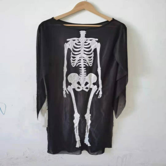 Halloween Skeleton Makeup Ball Costume Clothing