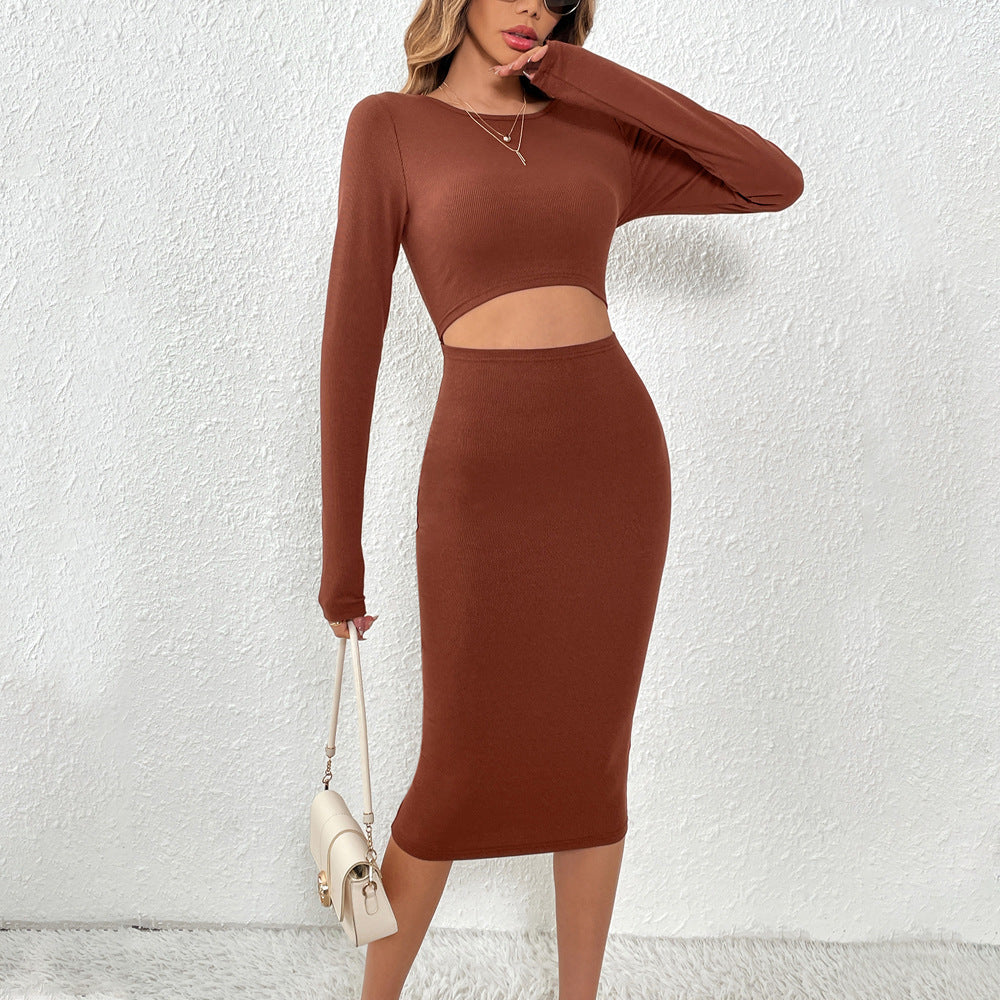 Women's Fashion Hollowed-out Slimming Sheath Dress