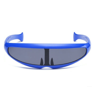 Personality Sunglasses Laser Glasses Men Women Sunglass Robots Silver Lens Sun Glasses Men's Driving Goggles Glasses