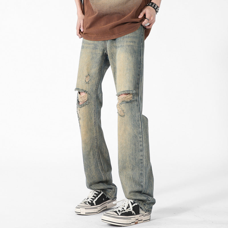 Men's High Street Fashion Brand Loose Casual Trousers