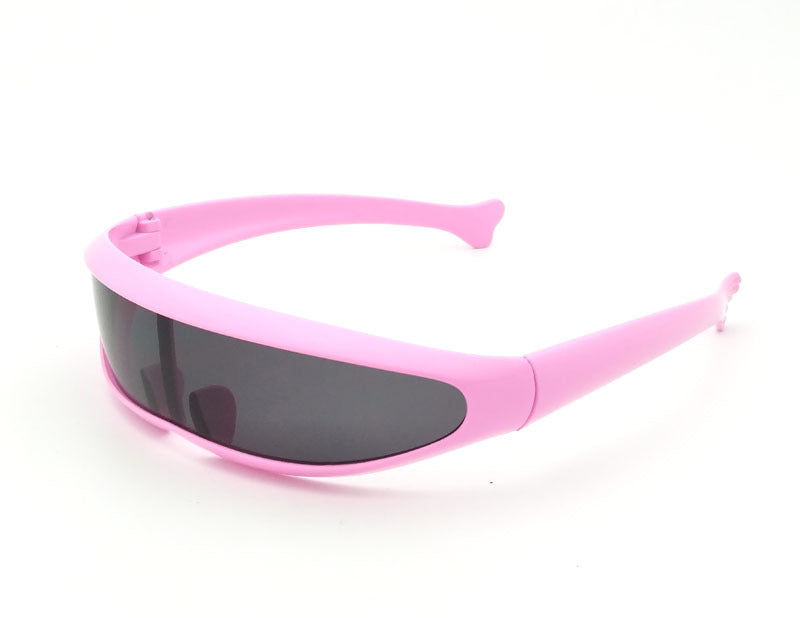 Personality Sunglasses Laser Glasses Men Women Sunglass Robots Silver Lens Sun Glasses Men's Driving Goggles Glasses