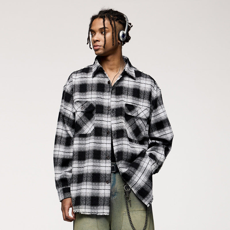 American Plaid Workwear Shirt Coat Shirt