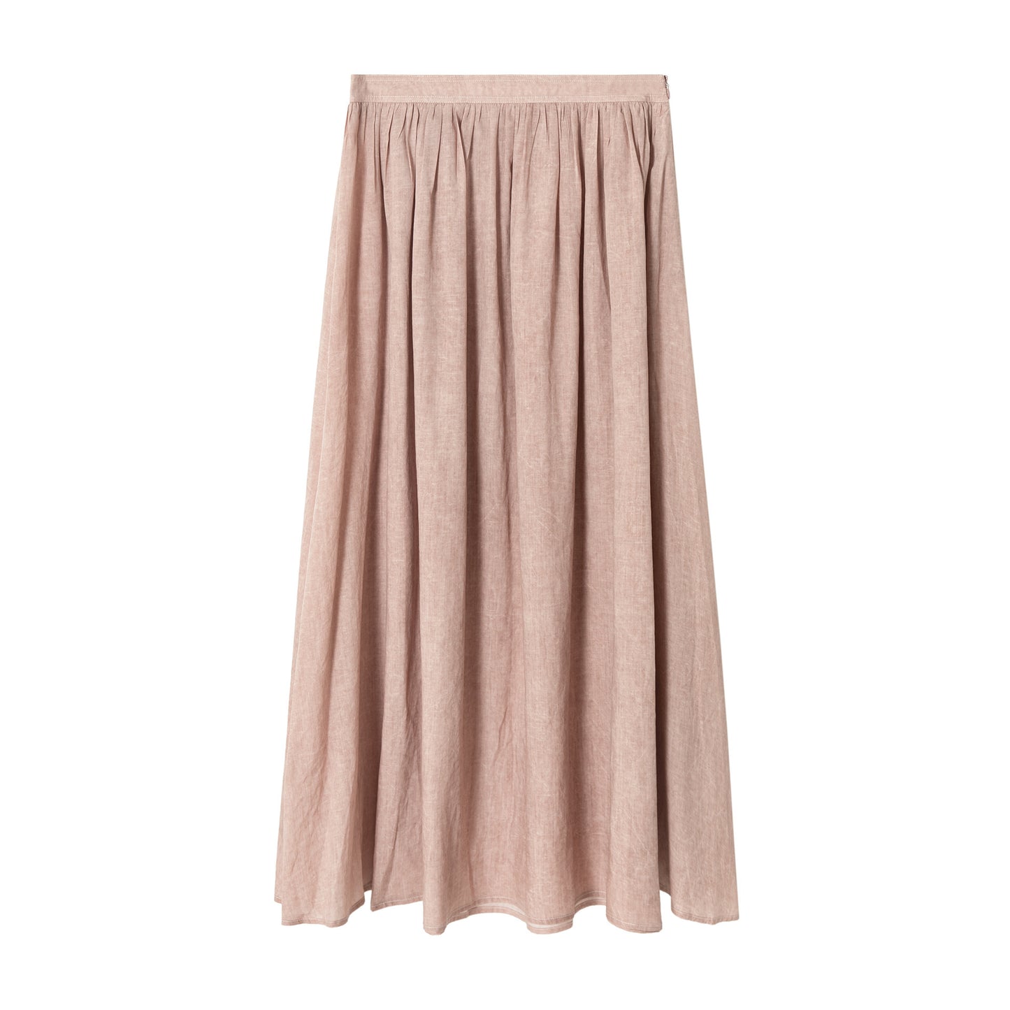 Tencel Linen Fried Color Bone Big Umbrella Skirt Version Pleated Skirt For Women