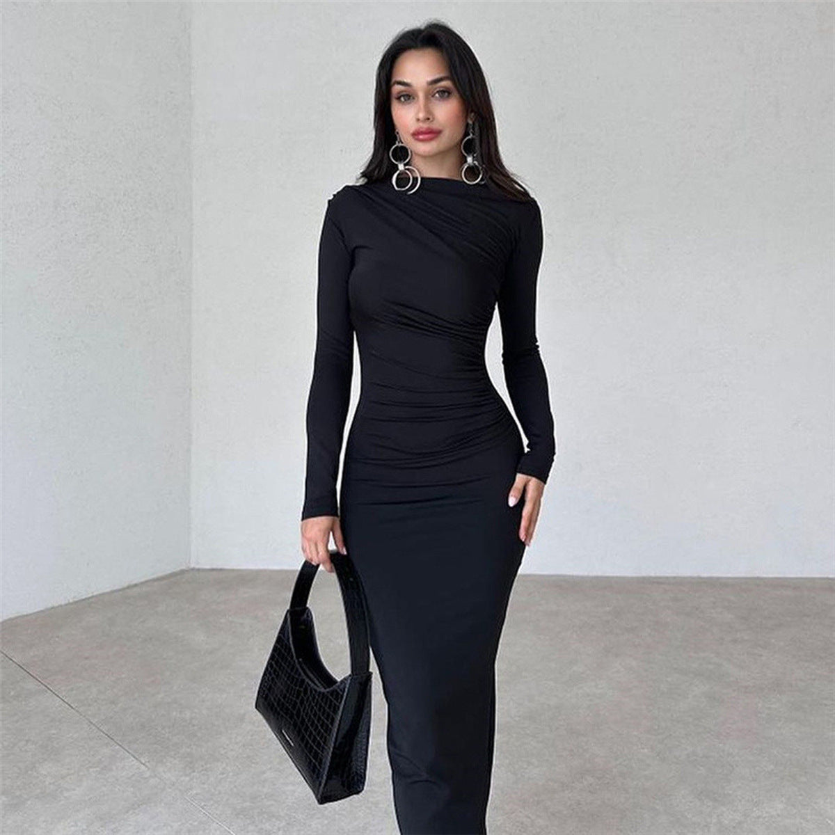 Slim Fit High Class Elegant Long Sheath Dress Women