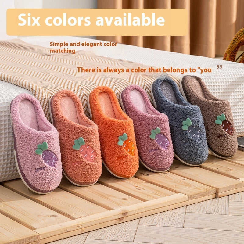 Baotou Indoor Leisure Home Warm Thick Non-slip Wear-resistant Cotton Slippers