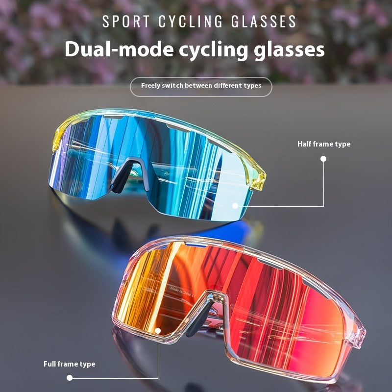 New Dual-form Outdoor Cycling Athletic Glasses Mountain Bike UV Protection Glasses