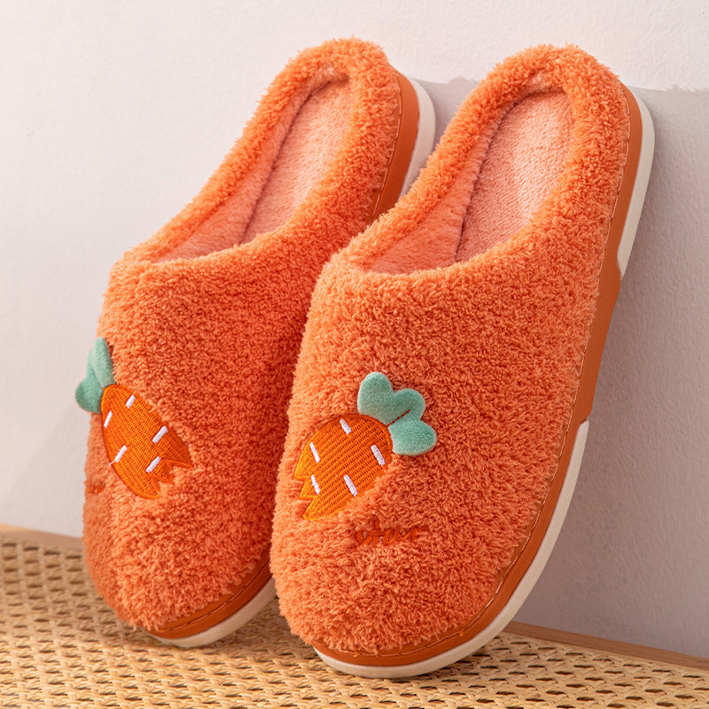 Baotou Indoor Leisure Home Warm Thick Non-slip Wear-resistant Cotton Slippers