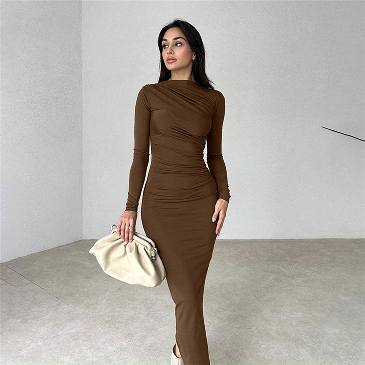 Slim Fit High Class Elegant Long Sheath Dress Women